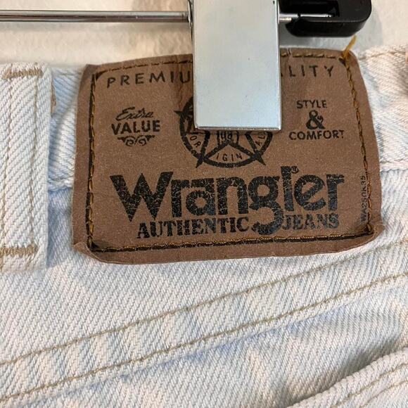 Vintage 90s Wrangler‎ Light Wash Denim Jorts - Picture 5 of 5